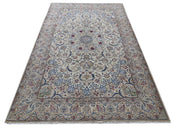 7x11 Authentic Hand-knotted Persian Wool&Silk Nain 9 La Rug - Iran - bestrugplace