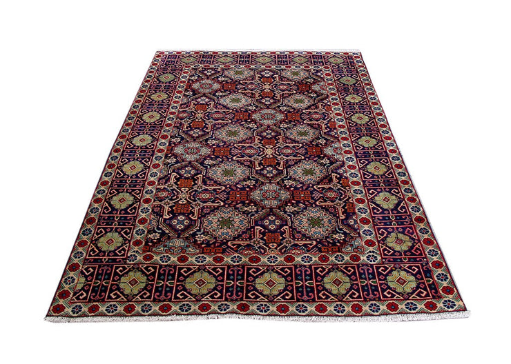 7' x 9' Dark BLUE  Persian Tabriz Rug