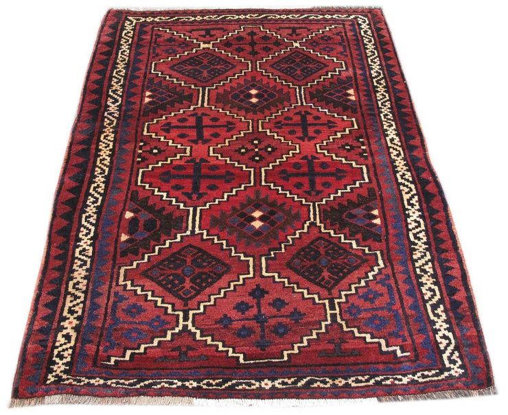 Luxurious 5x7 Authentic Hand-knotted Persian Hamadan Rug - Iran - bestrugplace