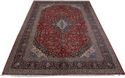 10x14 Authentic Hand-knotted Persian Signed Kashan Rug Seen at SHARK TANK - Iran 81331 - bestrugplace