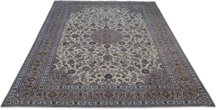 10x14 Authentic Hand-knotted Persian Signed Kashan Rug - Iran - bestrugplace