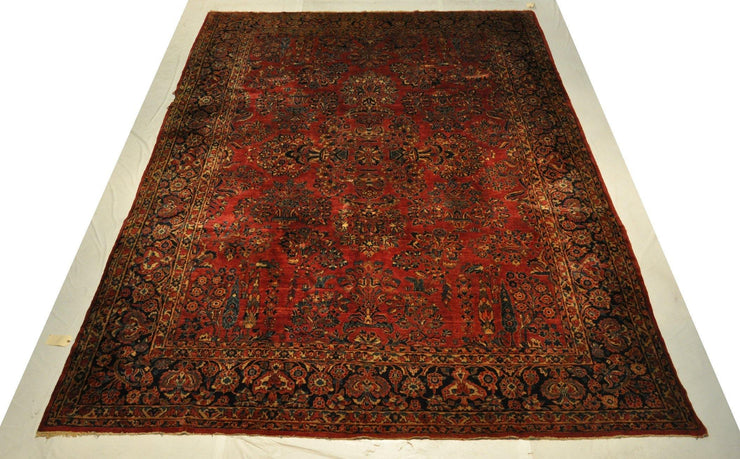 10x15 Authentic Hand-Knotted Antique Persian Sarouk Rug - Iran - bestrugplace