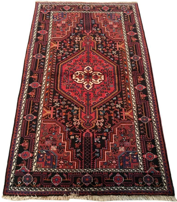 4x6 Authentic Hand-knotted Persian Hamadan Rug - Iran - bestrugplace