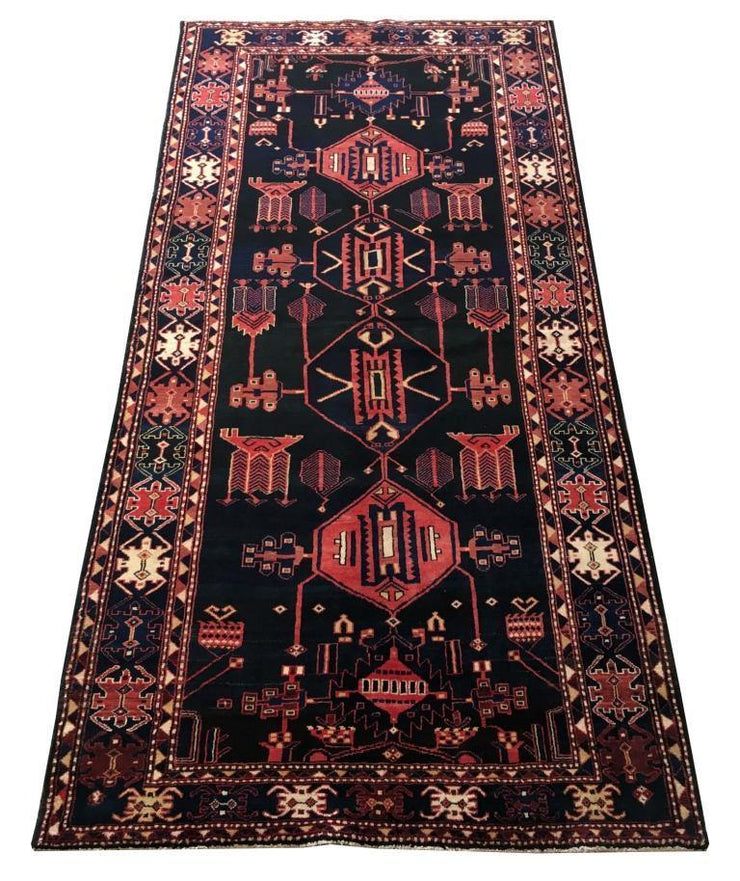 5x11 Authentic Hand-knotted Persian Hamadan Rug - Iran - bestrugplace