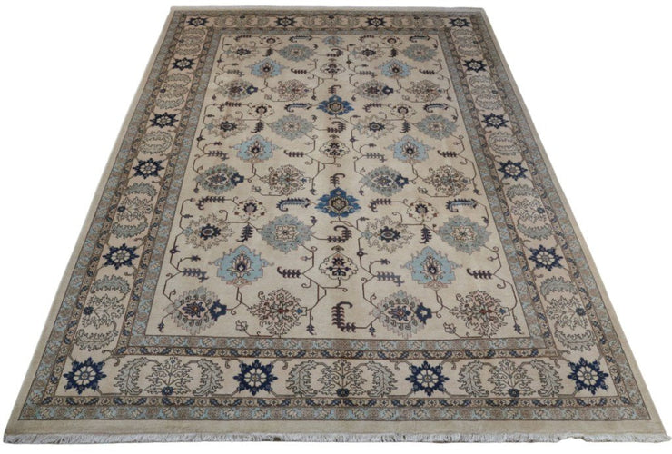 9' x 13' Grey Olive Persian Ardebil Rug