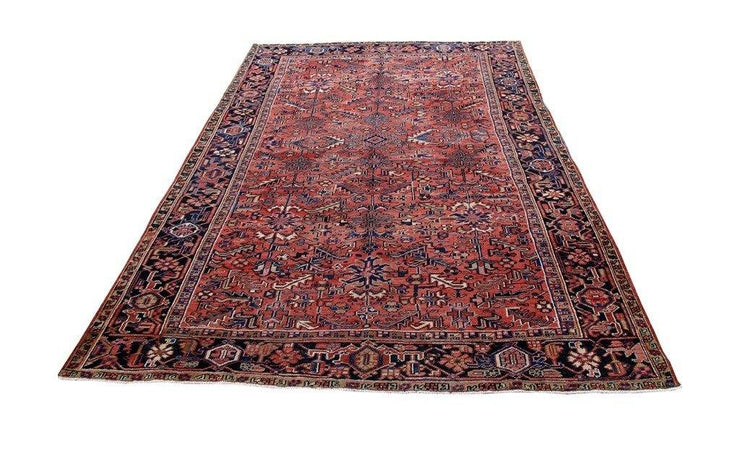 8x11 Authentic Hand Knotted Persian Heriz Rug - Iran - bestrugplace