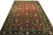 12x17 BURGUNDY BLACK NEW Traditional JAIPOUR Agra - Rug 79963 - bestrugplace