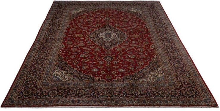 10x13 Authentic Hand-knotted Persian Signed Kashan Rug - Iran - bestrugplace