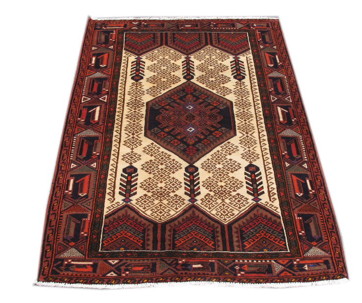 Luxurious 4x7 Authentic Hand-knotted Persian Hamadan Rug - Iran - bestrugplace