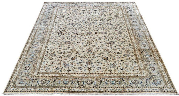 11x14 Authentic Hand-knotted Persian Signed Kashan Rug - Iran - bestrugplace