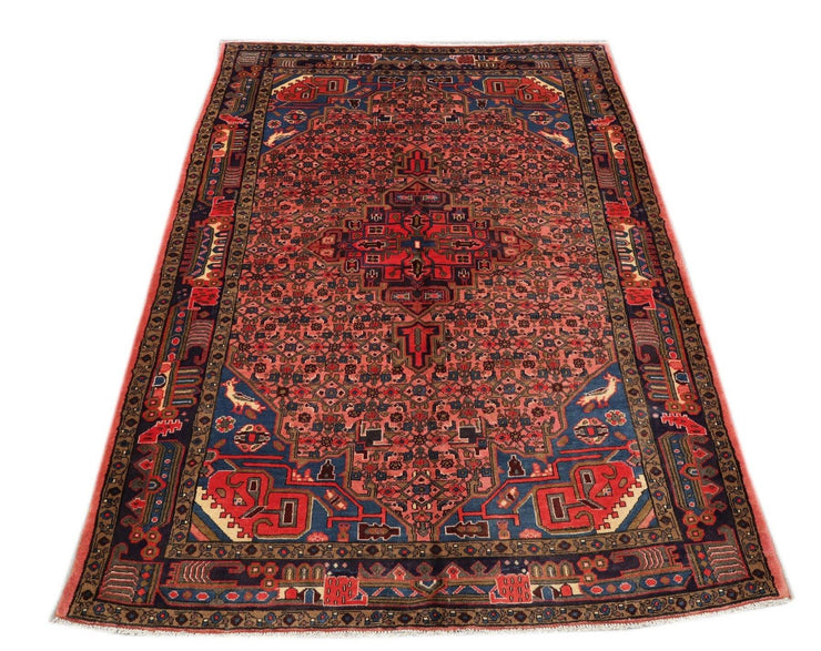 Luxurious 5x8 Authentic Hand-knotted Persian Hamadan Rug - Iran - bestrugplace