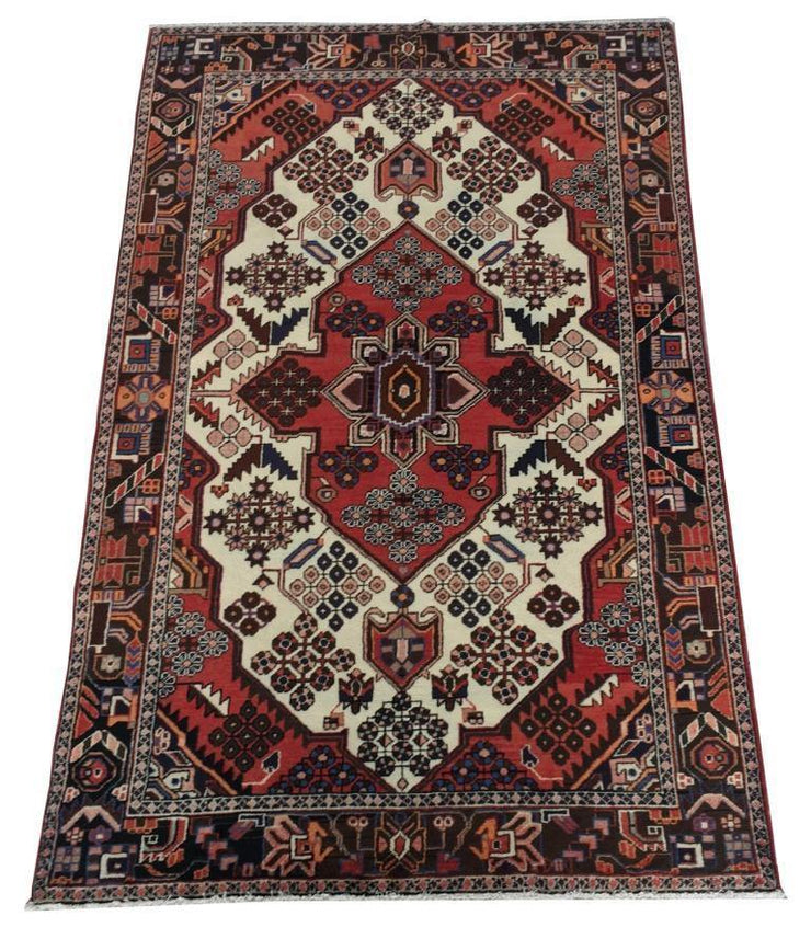 5x7 Authentic Hand-knotted Persian Hamadan Rug - Iran - bestrugplace