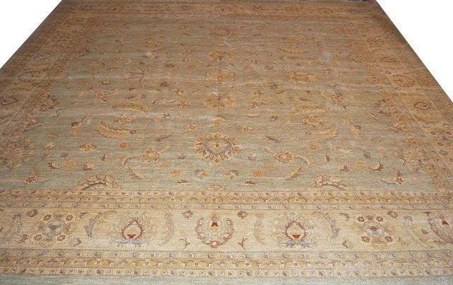 18x18 Chobi Peshawar Rug-Pakistan - bestrugplace