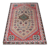 2' x 4' Brown Beige Persian Shiraz Rug