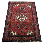 5x6 Authentic Hand-knotted Persian Hamadan Rug - Iran - bestrugplace