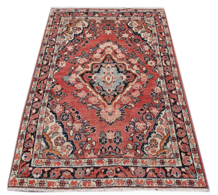 Luxurious 4x6 Authentic Hand-knotted Persian Hamadan Rug - Iran - bestrugplace