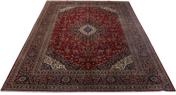 10x13 Authentic Hand-knotted Persian Signed Kashan Rug - Iran - bestrugplace