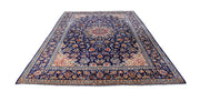 11' x 14' Cobalt Blue Persian Isfahan Rug