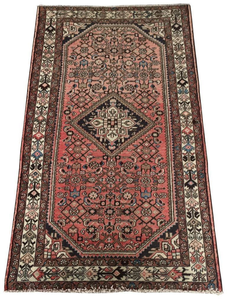 4x7 Authentic Hand-knotted Persian Hamadan Rug - Iran - bestrugplace