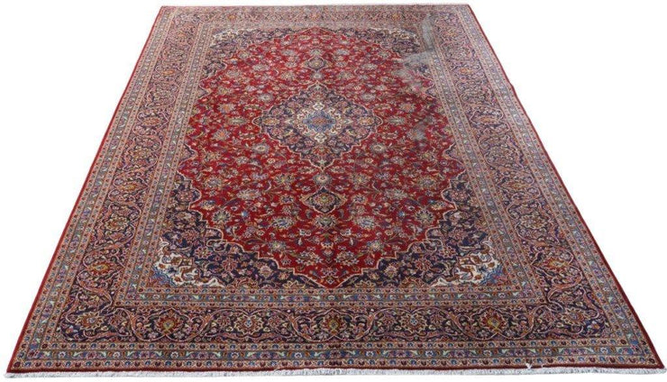 9x12 Authentic Hand-knotted Persian Signed Kashan Rug - Iran - bestrugplace