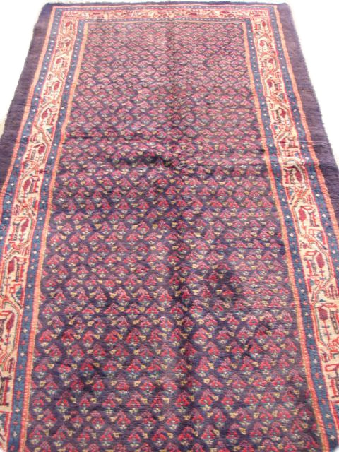 4' x 10' Purple Violet Persian Hussainabad Runner