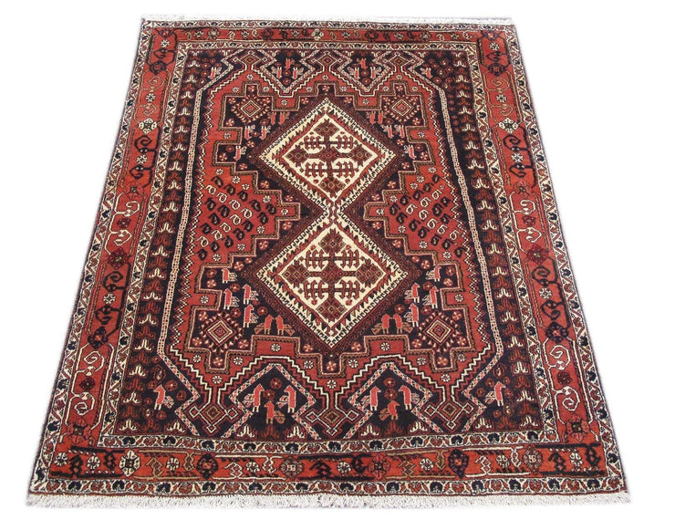 Luxurious 5x6 Authentic Hand-knotted Persian Hamadan Rug - Iran - bestrugplace