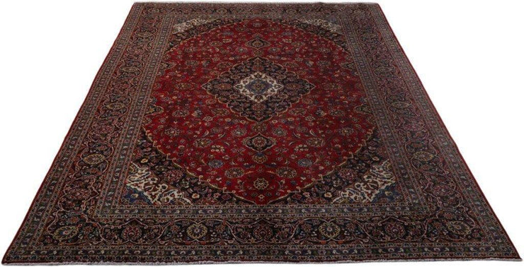 10x13 Authentic Hand-knotted Persian Signed Kashan Rug - Iran - bestrugplace