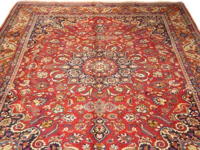 10x13 Authentic Handmade Mashad Rug - bestrugplace