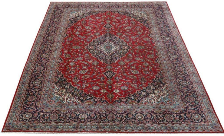 10x13 Authentic Hand-knotted Persian Signed Kashan Rug - Iran - bestrugplace