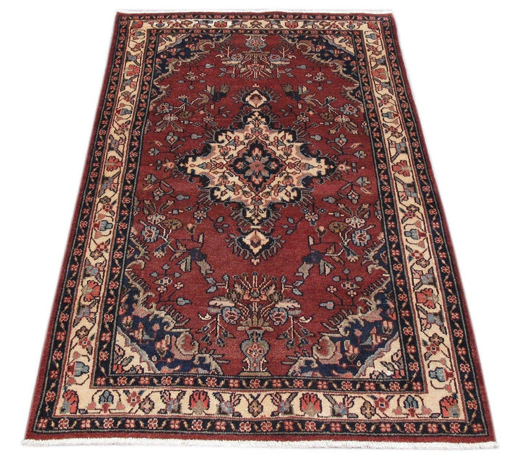 Luxurious 4x7 Authentic Hand-knotted Persian Hamadan Rug - Iran - bestrugplace