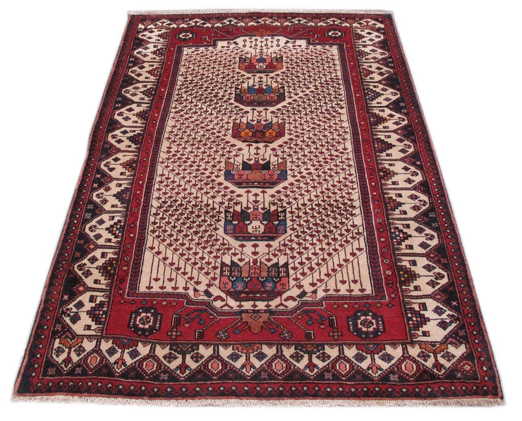 Luxurious 4x6 Authentic Hand-knotted Persian Hamadan Rug - Iran - bestrugplace