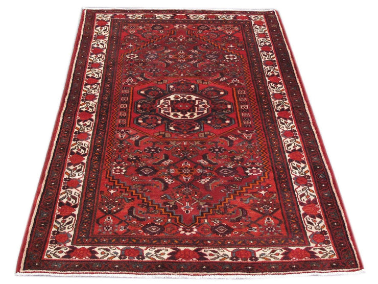 Luxurious 4x7 Authentic Hand-knotted Persian Hamadan Rug - Iran - bestrugplace