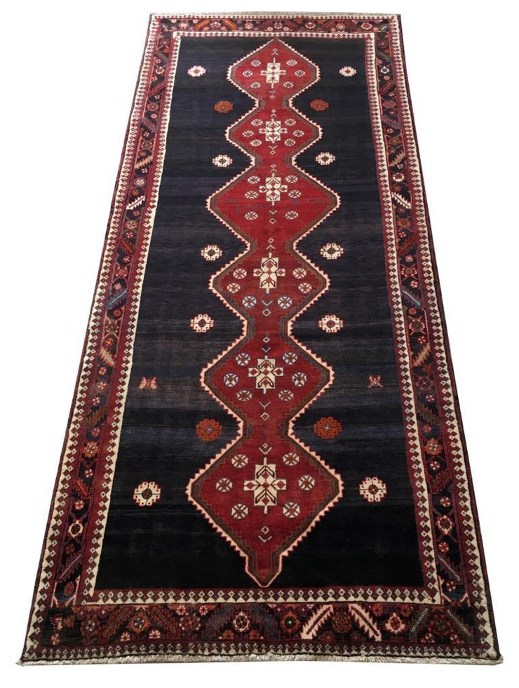 5x12 Authentic Hand-knotted Persian Hamadan Rug - Iran - bestrugplace