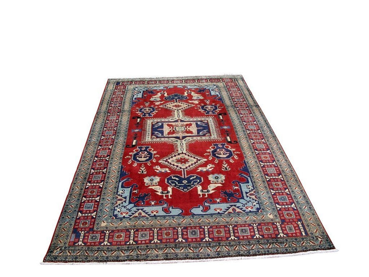 7' x 11' Red Persian Ardebil Rug