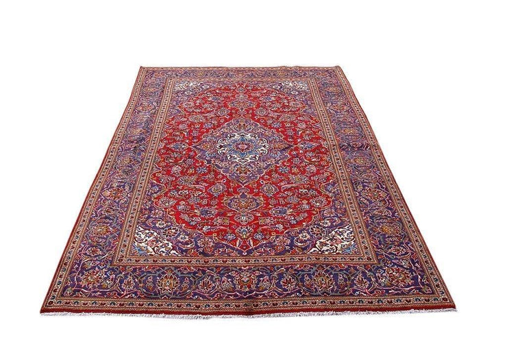 7x10 Authentic Hand Knotted Persian Kashan Rug - Iran - bestrugplace