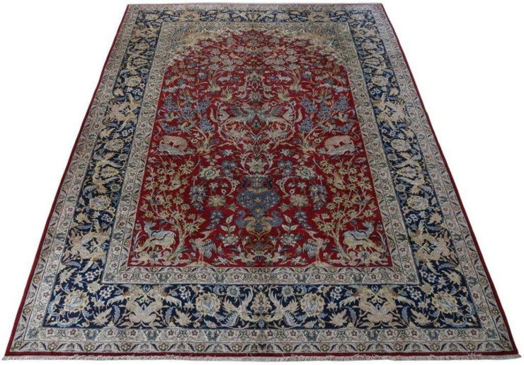 11x16 Authentic Hand-knotted Persian Isfahan Rug - Iran - bestrugplace