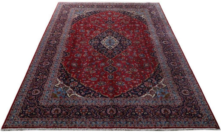 10x14 Authentic Hand-knotted Persian Signed Kashan Rug - Iran - bestrugplace