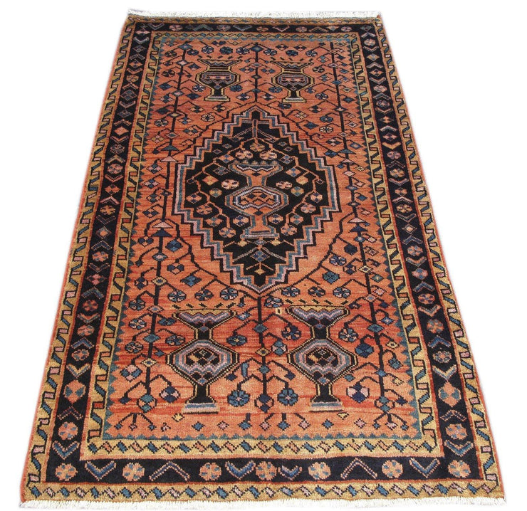 Luxurious 4x7 Authentic Hand-knotted Persian Hamadan Rug - Iran - bestrugplace