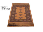 Radiant 3x5 Authentic Handmade Wool & Silk Jaldar Bokhara Rug - Pakistan - bestrugplace