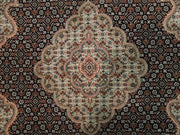 Fascinating 5x7 Authentic Handmade Wool and Silk Tabriz Mahi Rug-India - bestrugplace