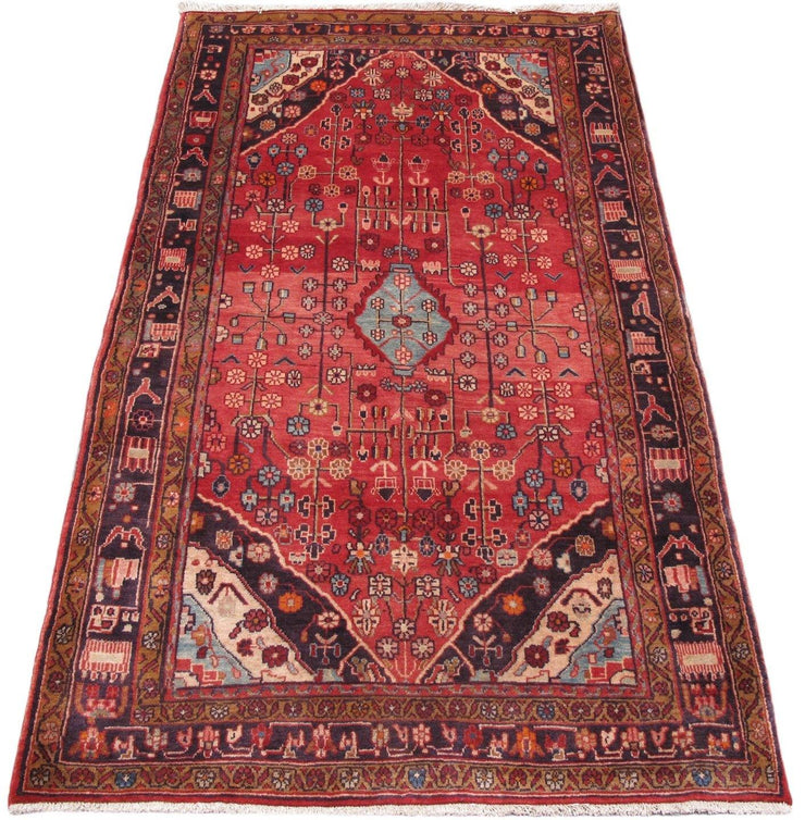 Luxurious 4x7 Authentic Hand-knotted Persian Hamadan Rug - Iran - bestrugplace