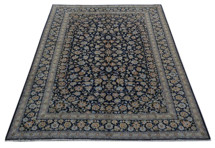 9x13 Authentic Hand-knotted Persian Signed Kashan Rug - Iran - bestrugplace