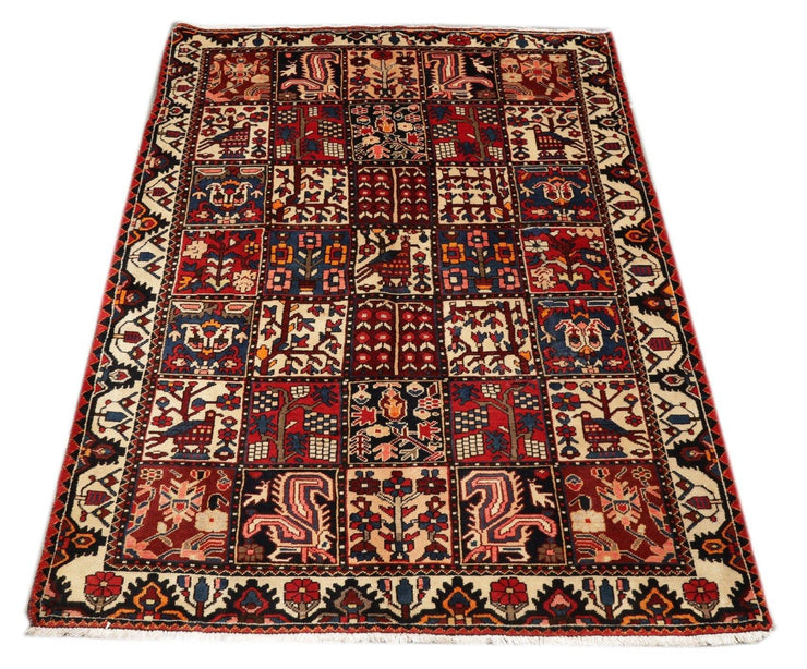 Luxurious 5x7 Authentic Hand-knotted Persian Bakhtiari Rug - Iran - bestrugplace