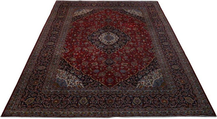 10x13 Authentic Hand-knotted Persian Signed Kashan Rug - Iran - bestrugplace