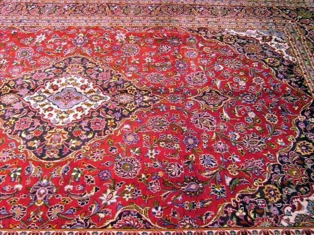 10x13 Authentic Hand Knotted Persian Kashan Rug - Iran - bestrugplace