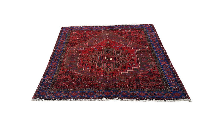 5' x 7' Red Persian Kurd Bijar Rug