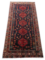 5x10 Authentic Hand-knotted Persian Hamadan Rug - Iran - bestrugplace