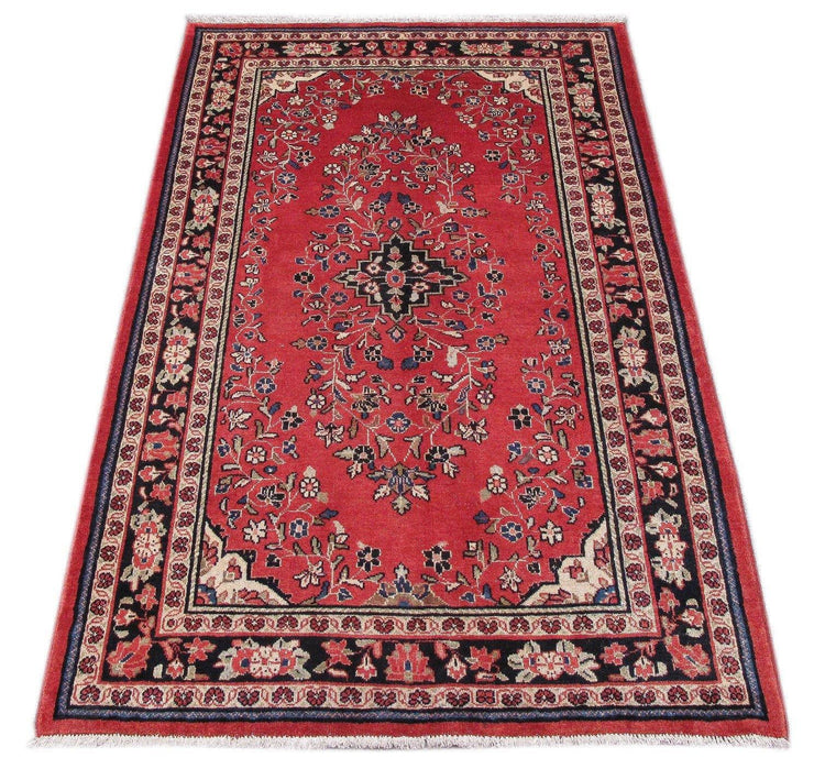 Luxurious 4x7 Authentic Hand-knotted Persian Hamadan Rug - Iran - bestrugplace