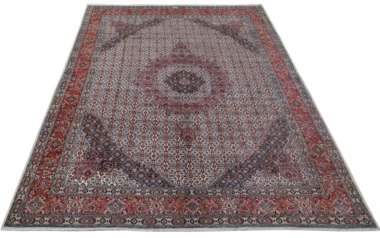 10x13 Authentic Hand-knotted Persian Signed Moud Rug - Iran - bestrugplace