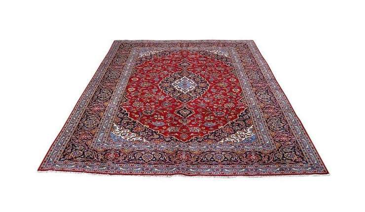 8x12 Authentic Hand Knotted Persian Kashan Rug - Iran - bestrugplace